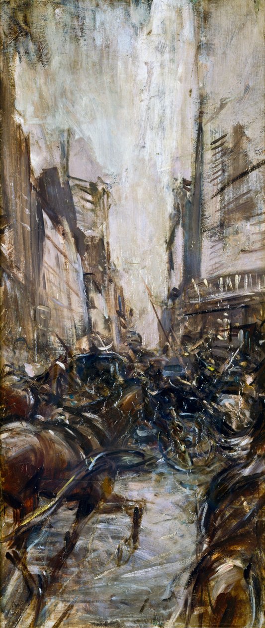 巴黎街头 作者 乔凡尼·博尔迪尼（Giovanni Boldini）
