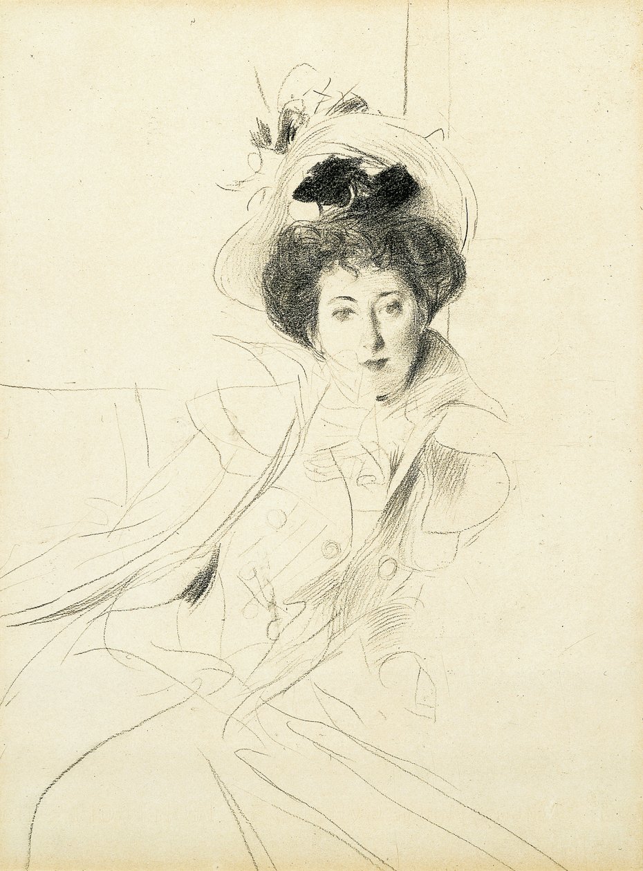 Niscemi公主的研究 作者 乔凡尼·博尔迪尼（Giovanni Boldini）
