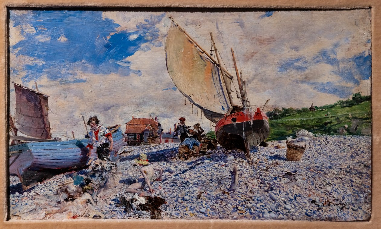 埃特尔塔海滩 作者 乔凡尼·博尔迪尼（Giovanni Boldini）