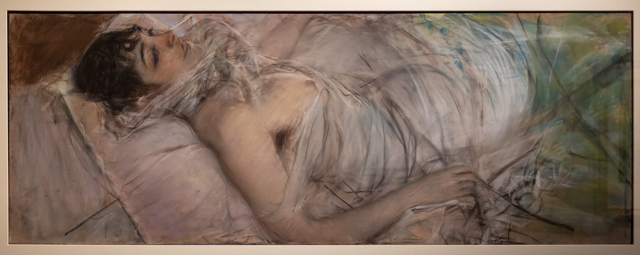 拉斯蒂伯爵夫人的卧姿 作者 乔凡尼·博尔迪尼（Giovanni Boldini）