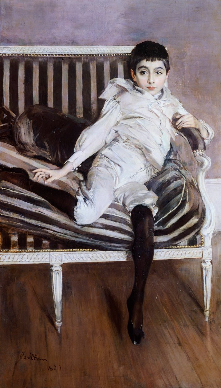 乔万尼-博尔迪尼（1842-1931）的《小苏》（The Little Subercaseuse）。 作者 乔凡尼·博尔迪尼（Giovanni Boldini）