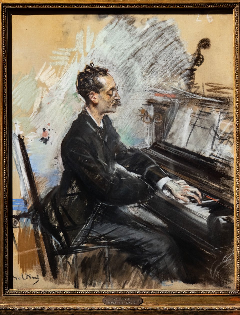 钢琴家雷伊-科拉索 作者 乔凡尼·博尔迪尼（Giovanni Boldini）