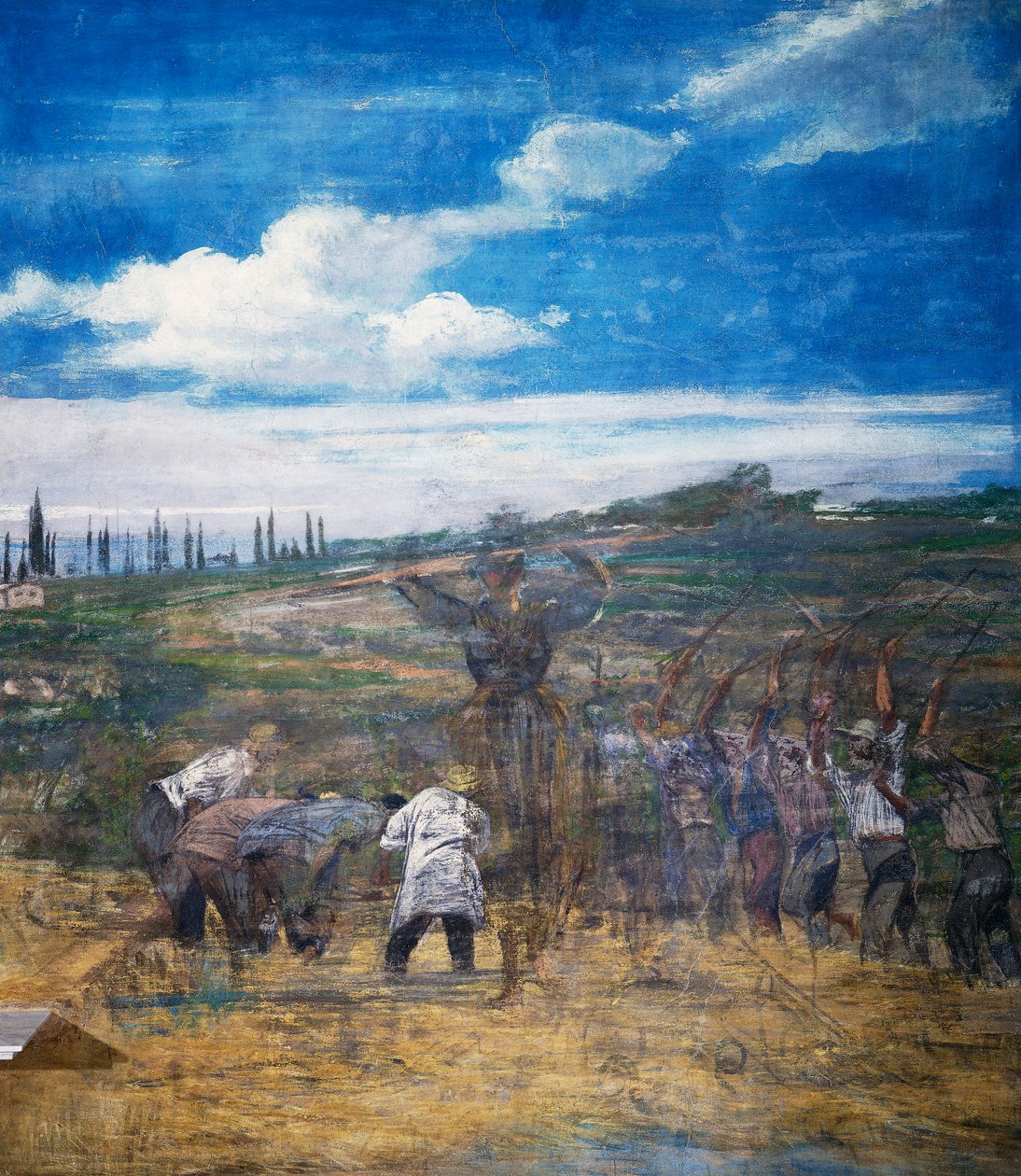 谷物脱粒 作者 乔凡尼·博尔迪尼（Giovanni Boldini）