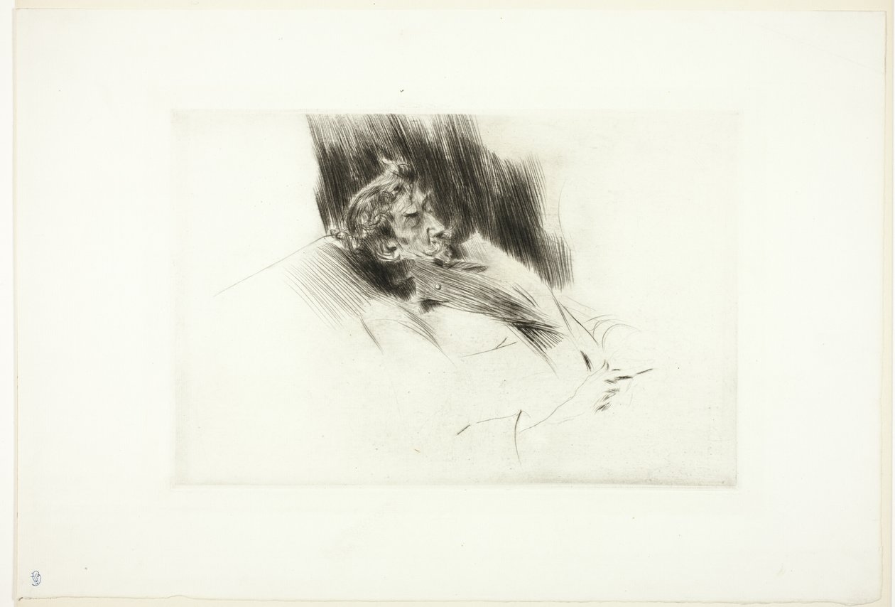 睡梦中的惠斯勒 作者 乔凡尼·博尔迪尼（Giovanni Boldini）