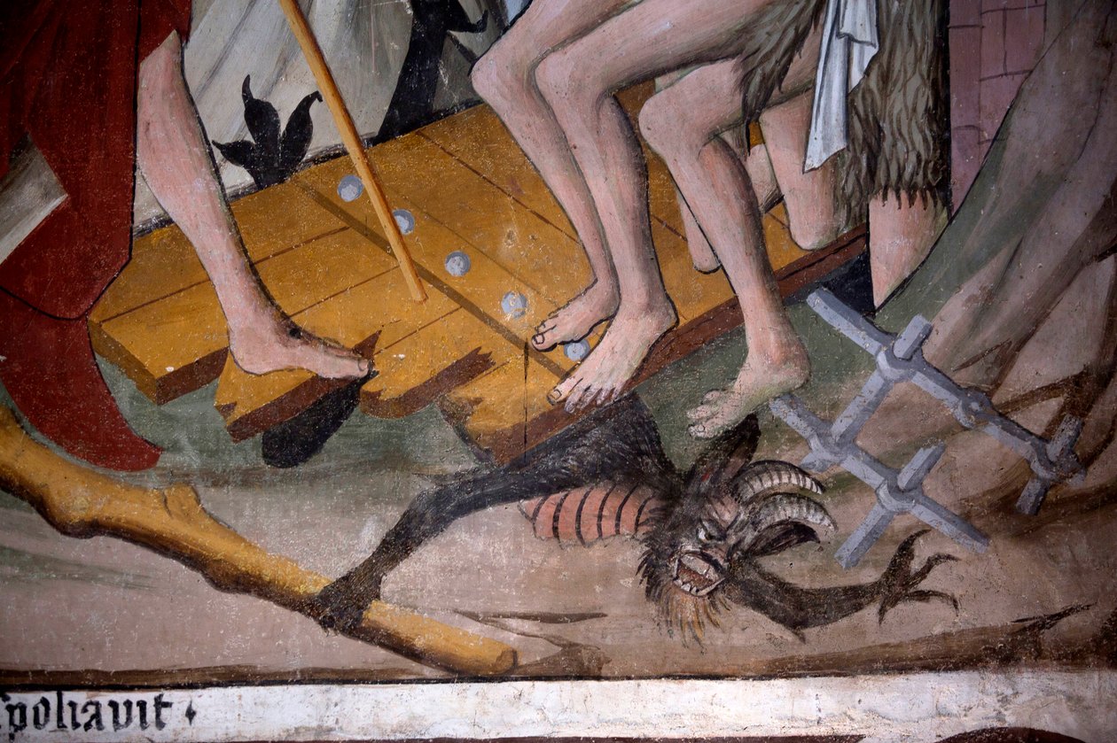 下地狱，约 1492 年（壁画）（细节 3702448） 作者 乔凡尼·卡纳维西奥（Giovanni Canavesio）