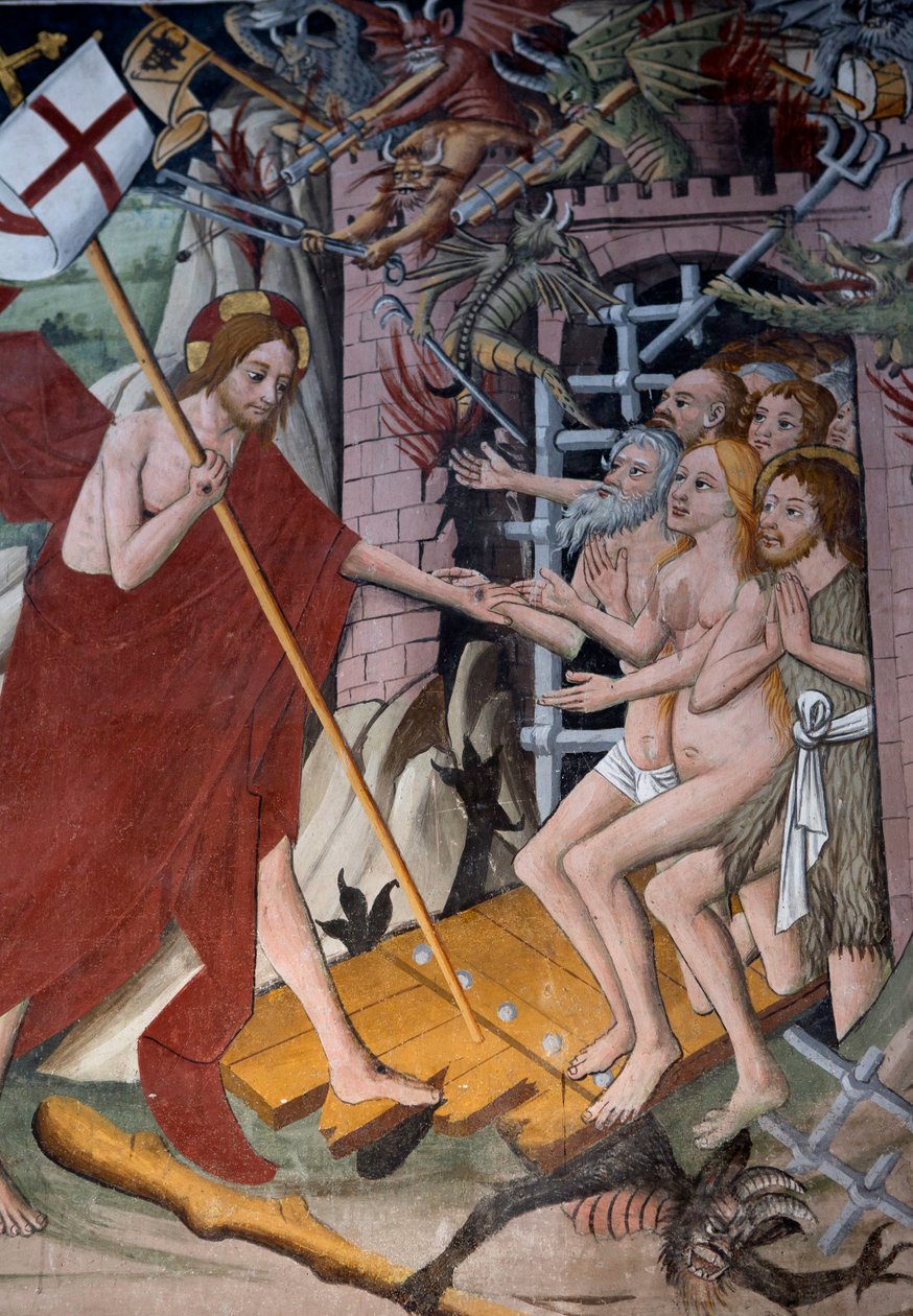 下降到地狱，c.1492 作者 乔凡尼·卡纳维西奥（Giovanni Canavesio）