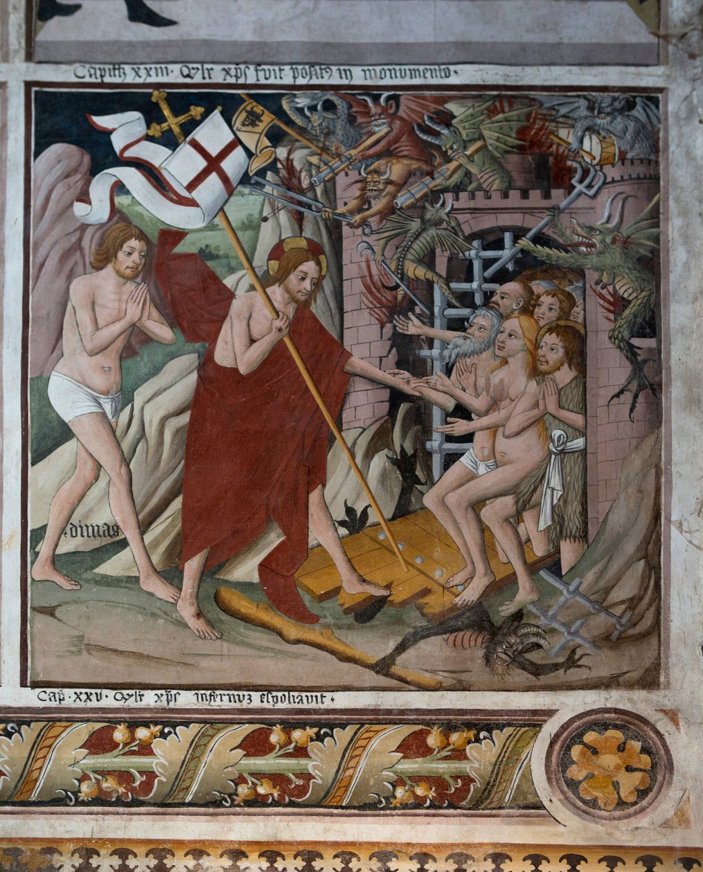 下降到地狱，c.1492 作者 乔凡尼·卡纳维西奥（Giovanni Canavesio）