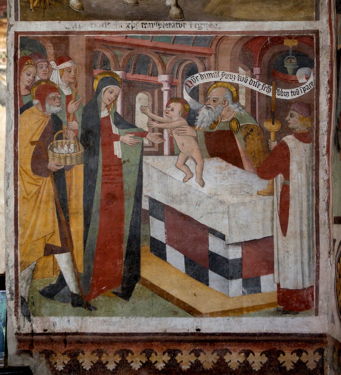 耶稣在圣殿中的介绍，1492年 作者 乔凡尼·卡纳维西奥（Giovanni Canavesio）