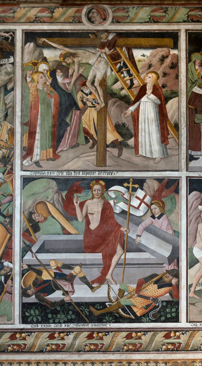 基督受难的场景，c.1492 作者 乔凡尼·卡纳维西奥（Giovanni Canavesio）