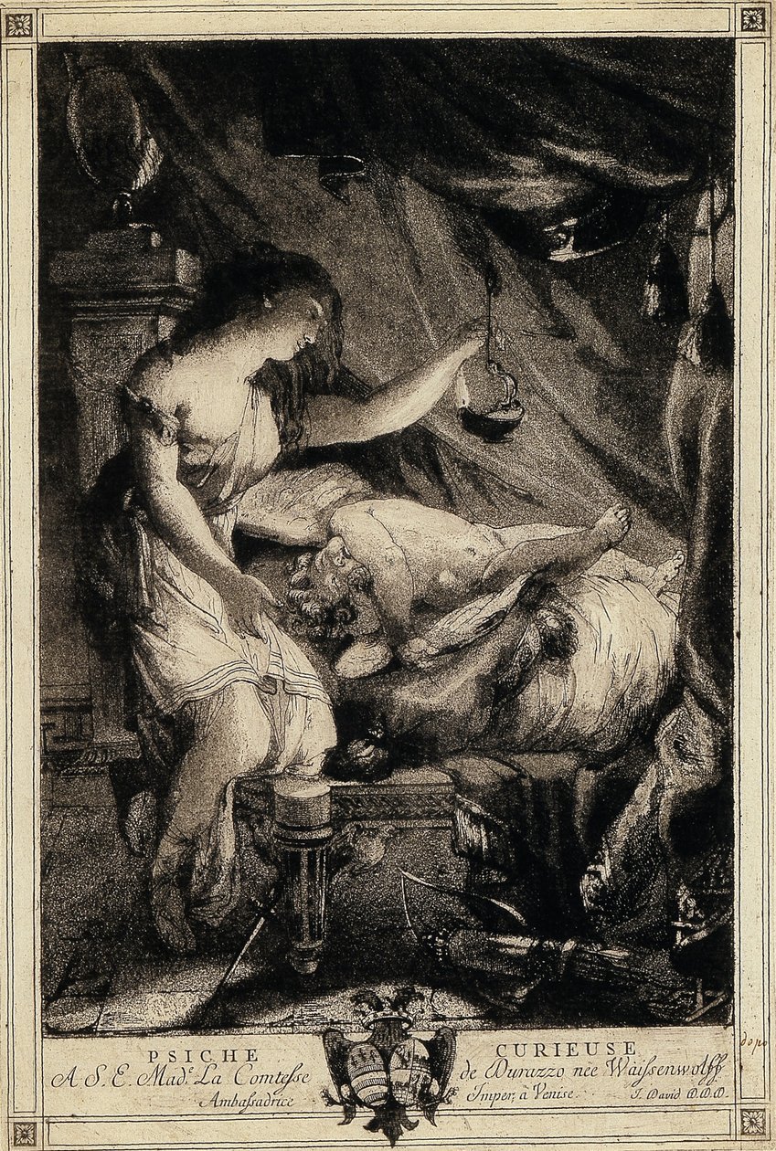 好奇的赛琪，1770年代中期。 作者 乔瓦尼·大卫