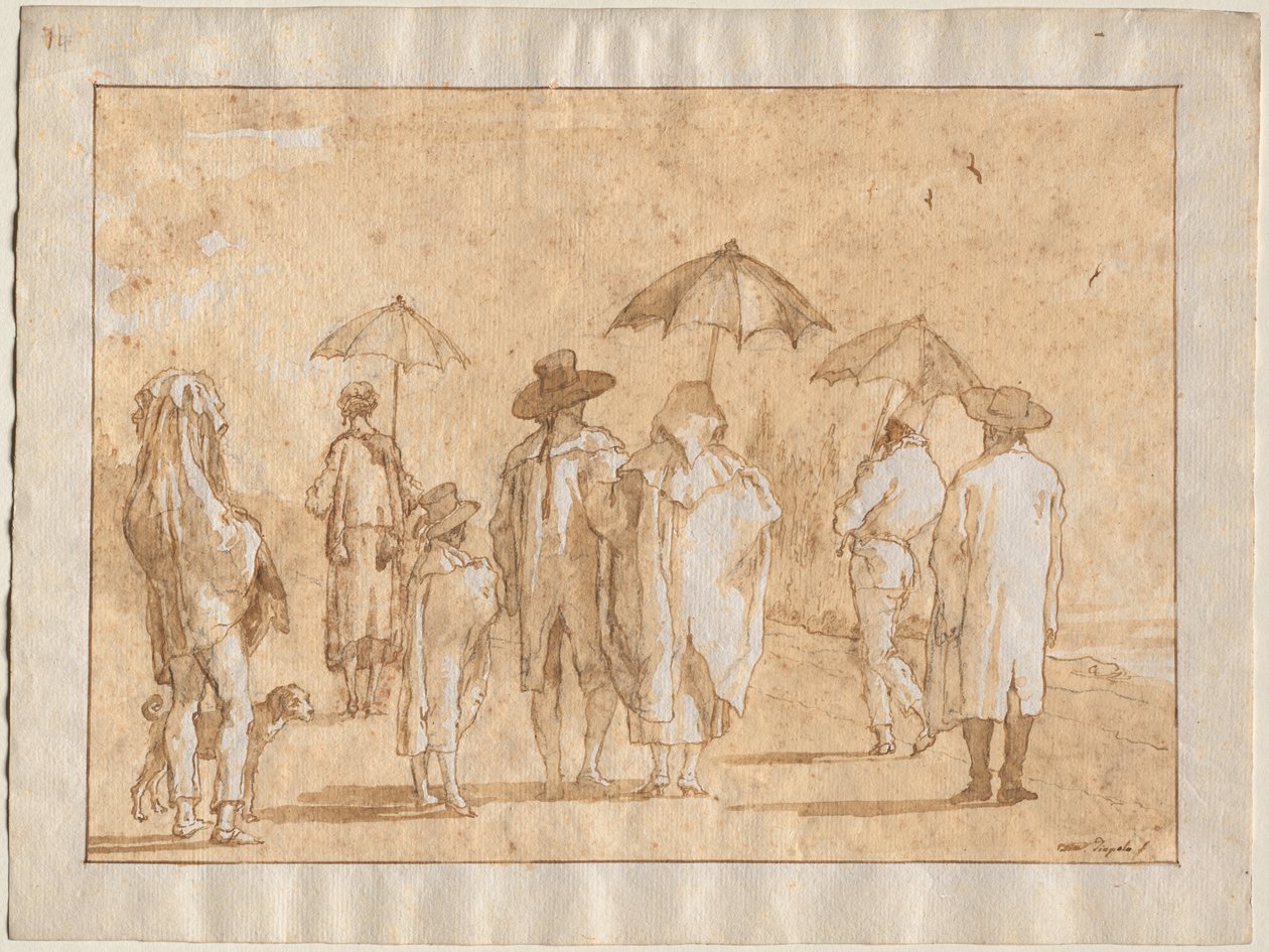 春雨（1790s-1804）。 作者 乔瓦尼·多梅尼科·蒂埃波罗