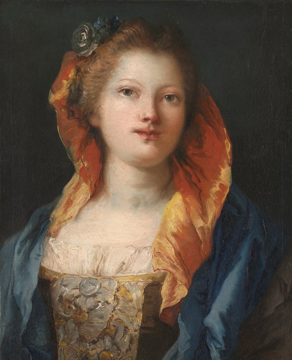 女子肖像，1762-1770年。 作者 乔瓦尼·多梅尼科·蒂埃波罗