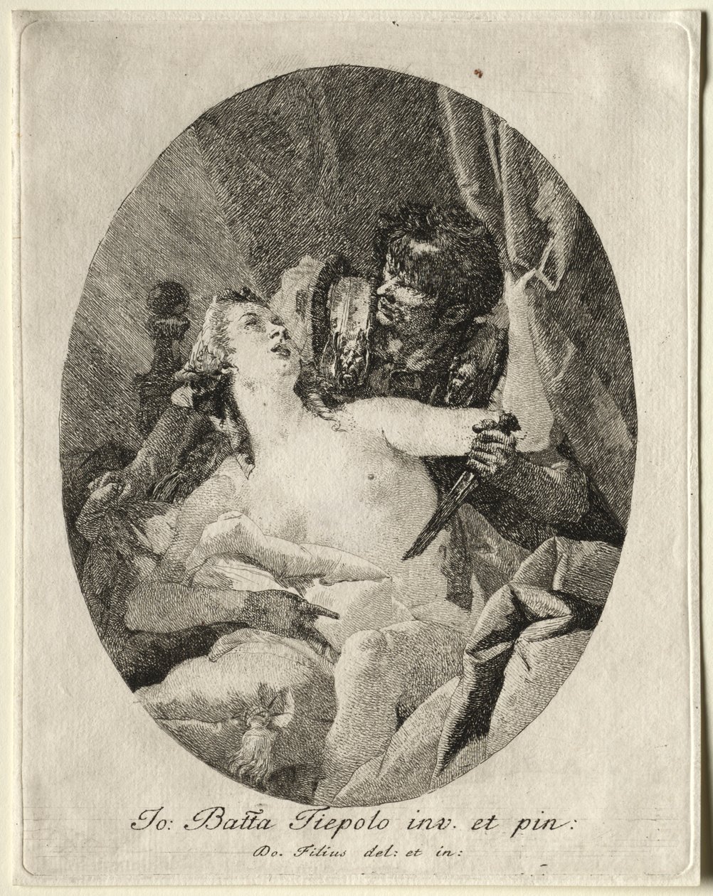 Tarquin和Lucretia。 作者 乔瓦尼·多梅尼科·蒂埃波罗