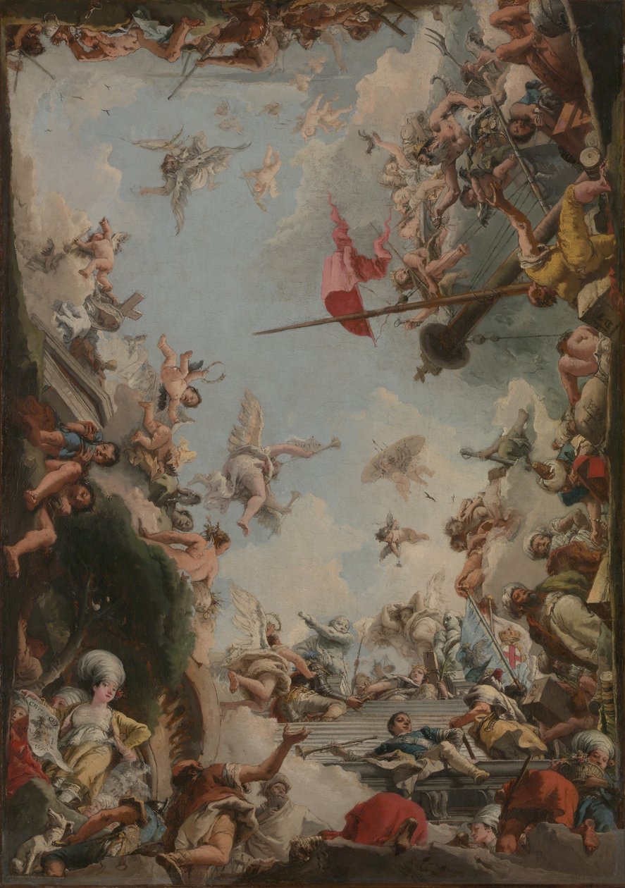 Giustiniani家族的荣耀，1783年。 作者 乔瓦尼·多梅尼科·蒂埃波罗