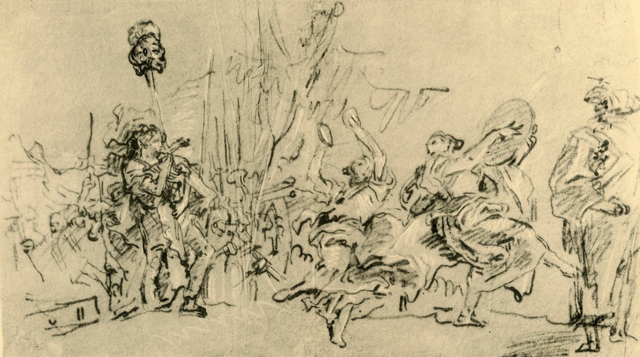 大卫的胜利，c1759，1928年 作者 乔瓦尼·多梅尼科·蒂埃波罗