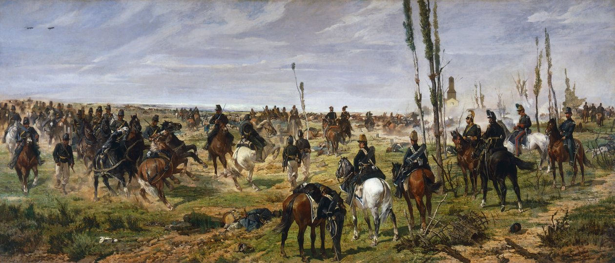 攻击 "发现女神 "的行为 作者 乔凡尼·法托里（Giovanni Fattori）