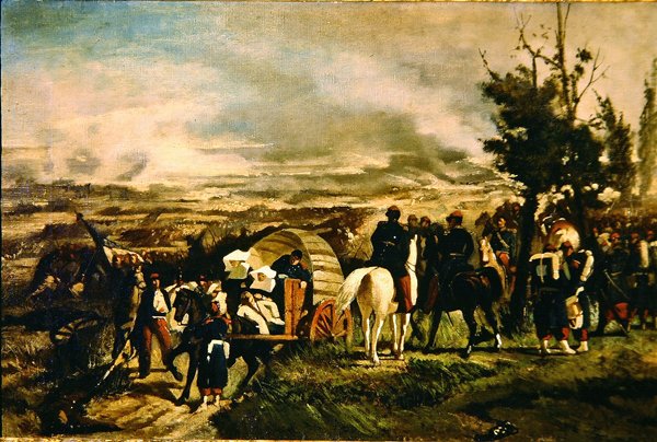 1860年的马真塔之战 作者 乔凡尼·法托里（Giovanni Fattori）