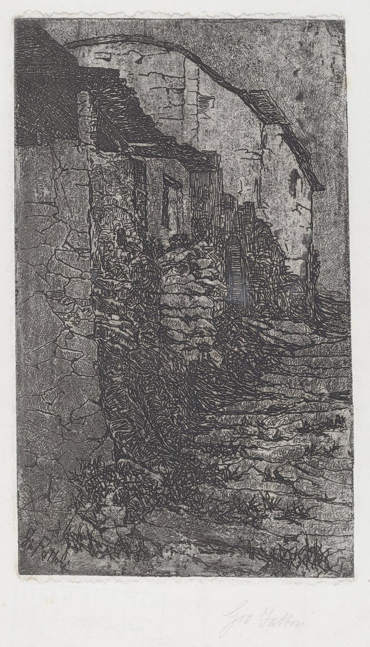 罗马附近的Bauco [罗马附近的Bauco] 作者 乔凡尼·法托里（Giovanni Fattori）