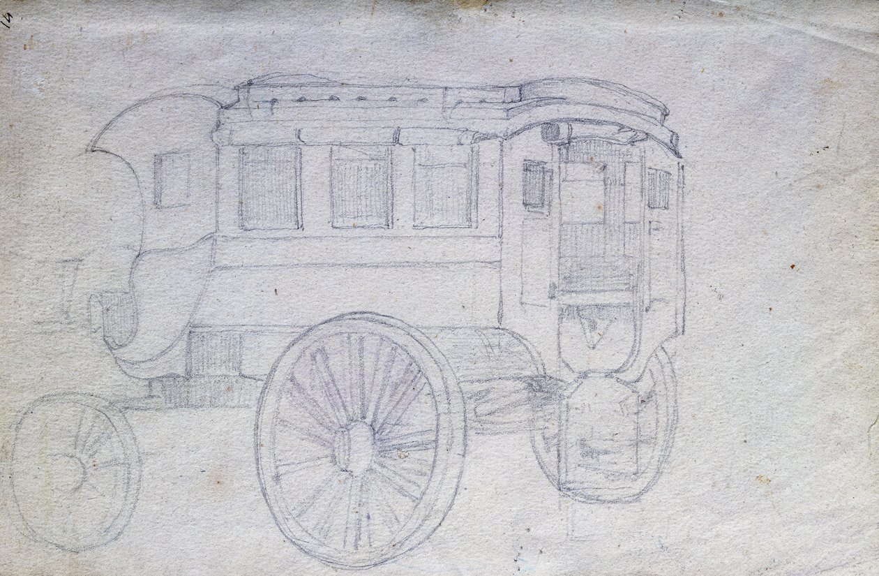 马车 作者 乔凡尼·法托里（Giovanni Fattori）