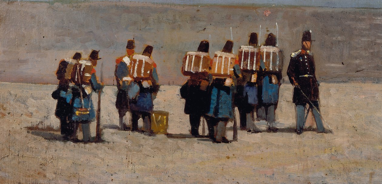 59 年的法国士兵，约 1859 年（木板油画） 作者 乔凡尼·法托里（Giovanni Fattori）