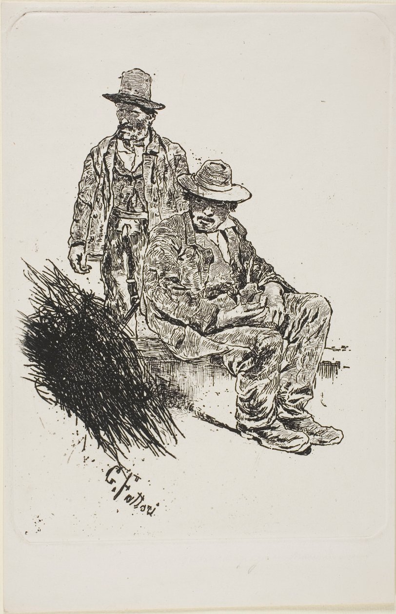 牧民 作者 乔凡尼·法托里（Giovanni Fattori）