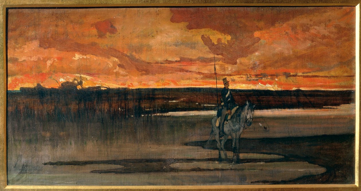 意大利，佛罗伦萨，蓝瑟 作者 乔凡尼·法托里（Giovanni Fattori）