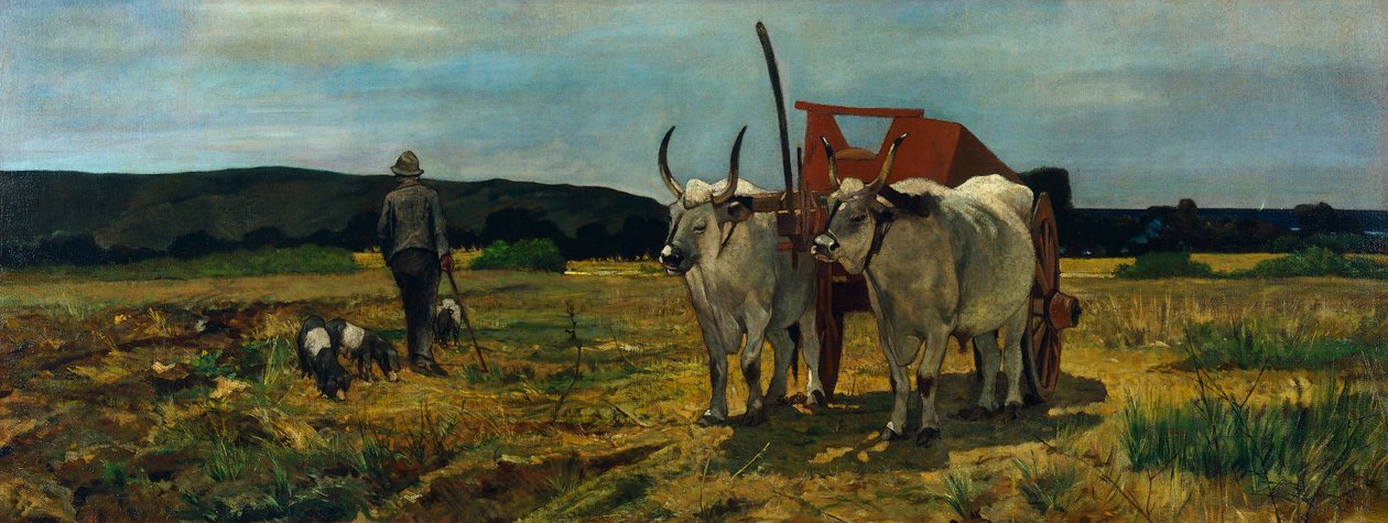托斯卡纳的马雷玛，乔瓦尼-法托里（1825-1908），布面油画，77.5X205.7厘米 作者 乔凡尼·法托里（Giovanni Fattori）