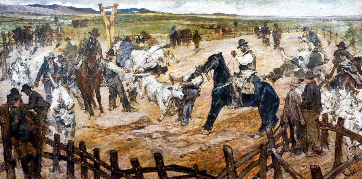 马雷玛的梅纳，约 1890-91 年（布面油画） 作者 乔凡尼·法托里（Giovanni Fattori）