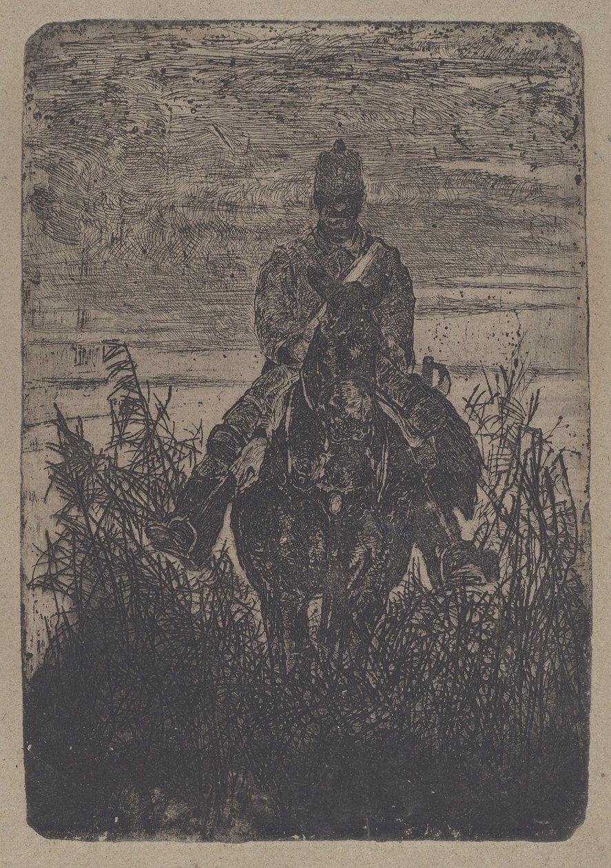 巡逻[探索]。 作者 乔凡尼·法托里（Giovanni Fattori）