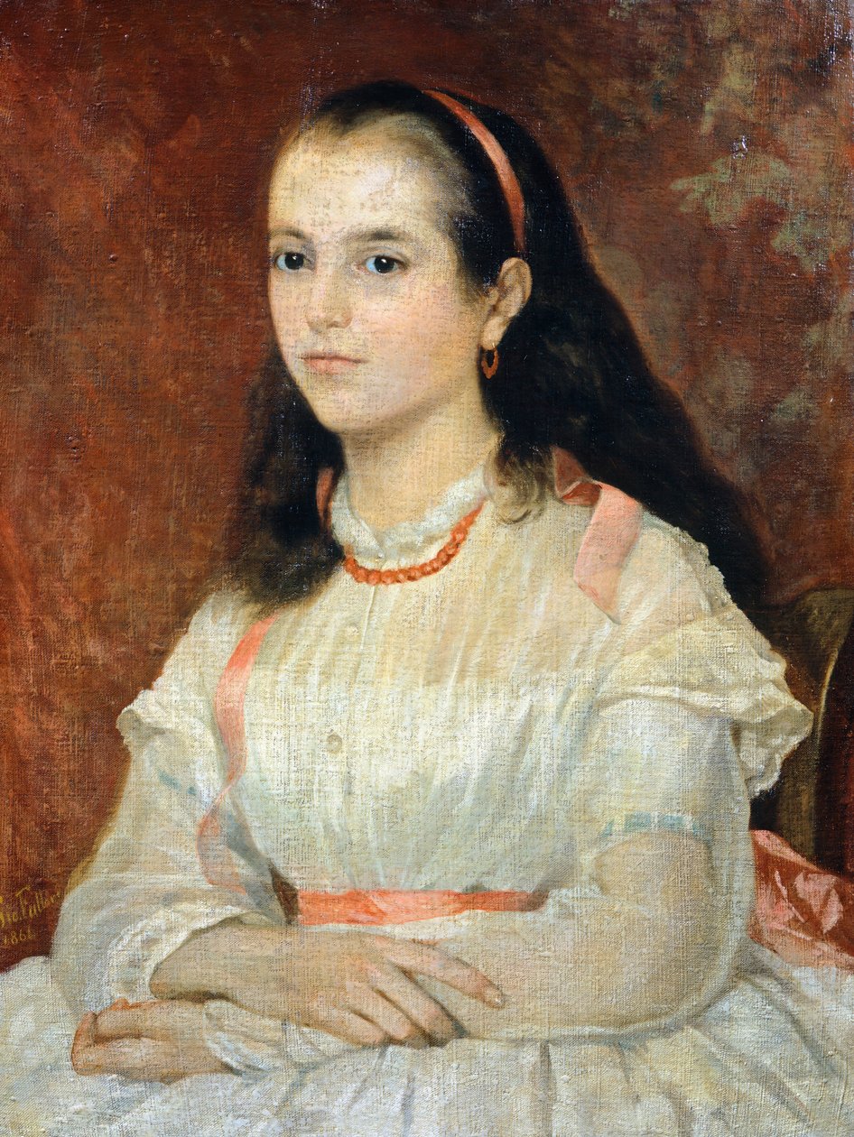 西科里小姐的画像 作者 乔凡尼·法托里（Giovanni Fattori）