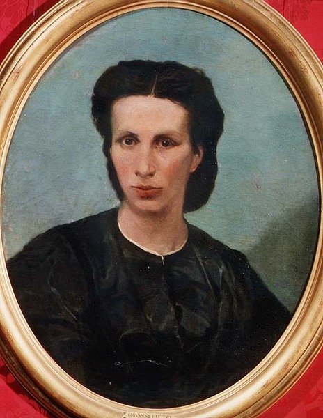 毕利奥托夫人的画像 作者 乔凡尼·法托里（Giovanni Fattori）