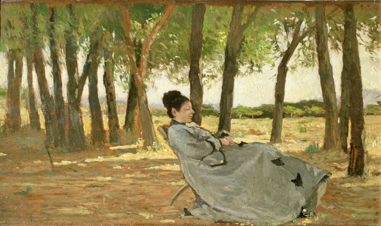 Signora Martelli的肖像 作者 乔凡尼·法托里（Giovanni Fattori）