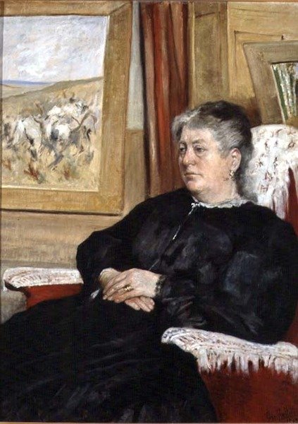 艺术家妻子的画像 作者 乔凡尼·法托里（Giovanni Fattori）