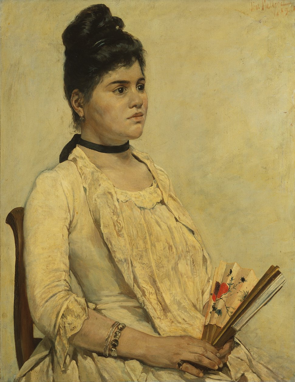 继女肖像 作者 乔凡尼·法托里（Giovanni Fattori）