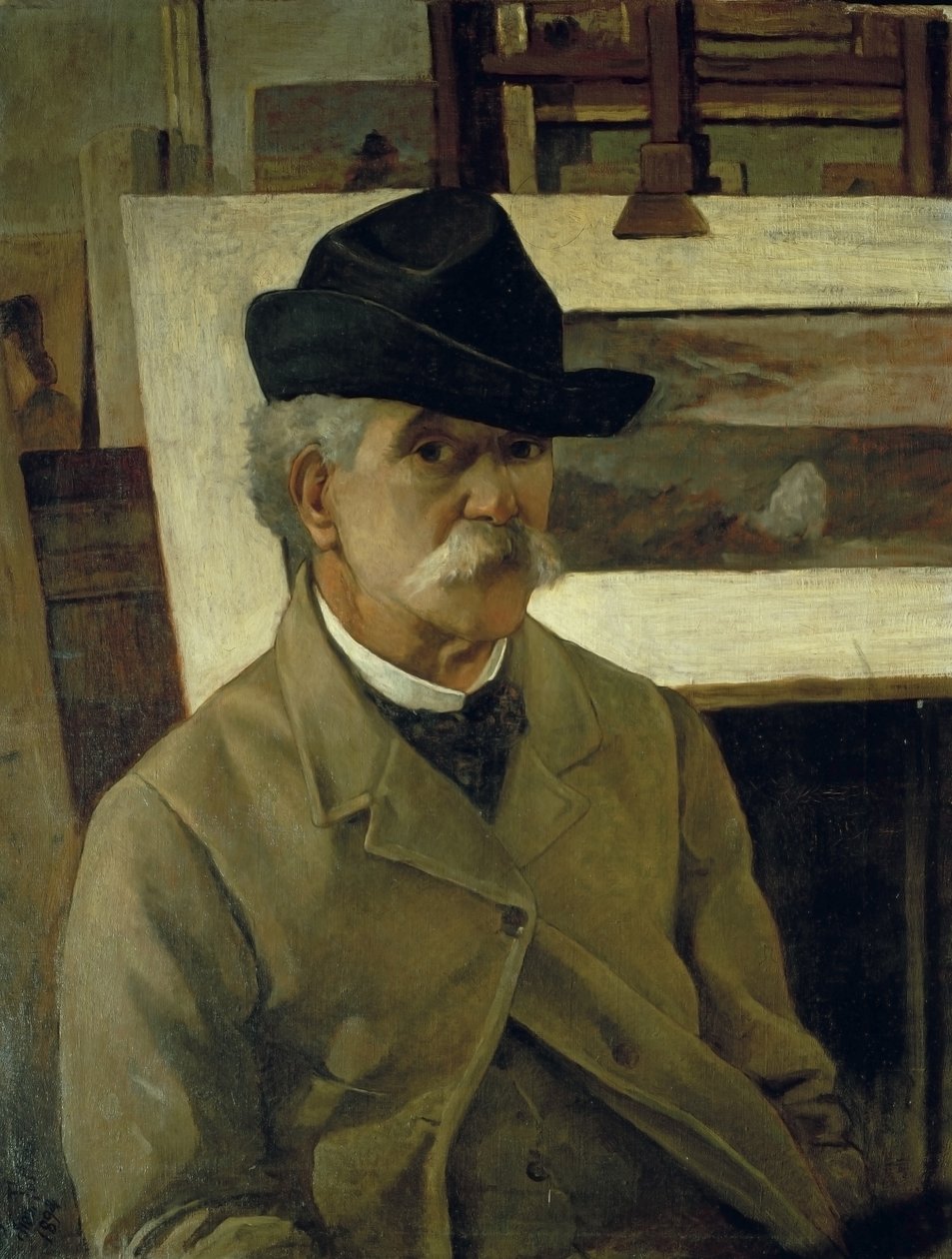 自画像 作者 乔凡尼·法托里（Giovanni Fattori）
