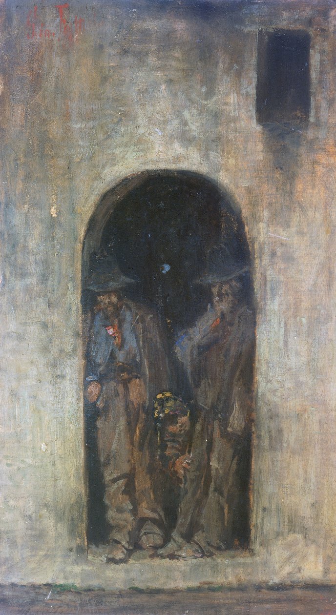 烧炭人或马雷玛工人 作者 乔凡尼·法托里（Giovanni Fattori）