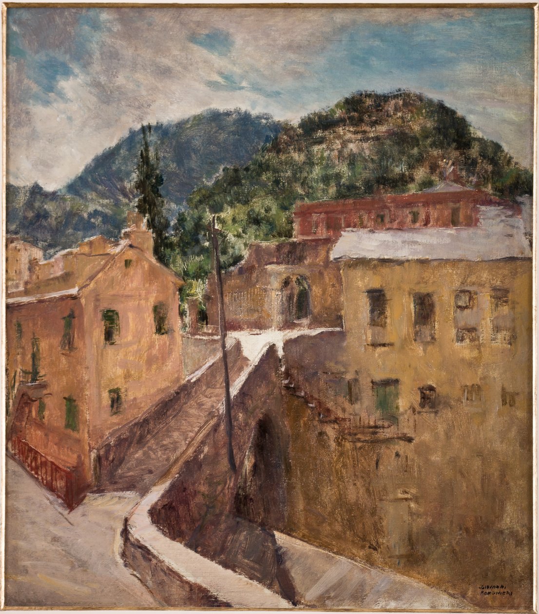 利古里亚风景（胶合板油画） 作者 乔瓦尼·福盖里