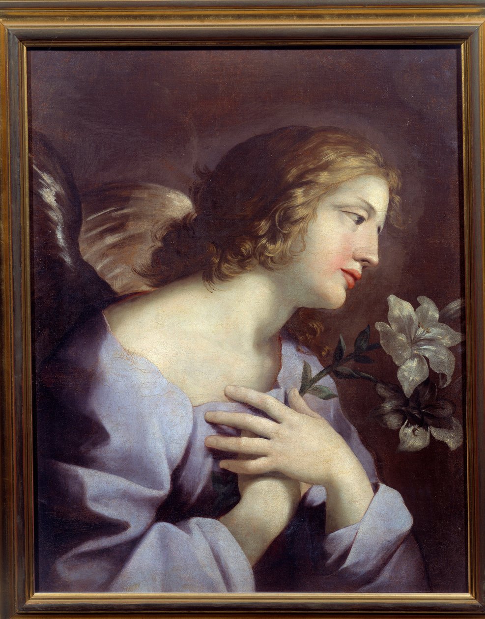 报喜天使。 乔瓦尼·罗曼内利 (Giovani Romanelli) 的绘画 (1610 - 1662) Ec。 意大利语。 作者 乔凡尼·弗朗切斯科·罗曼内利