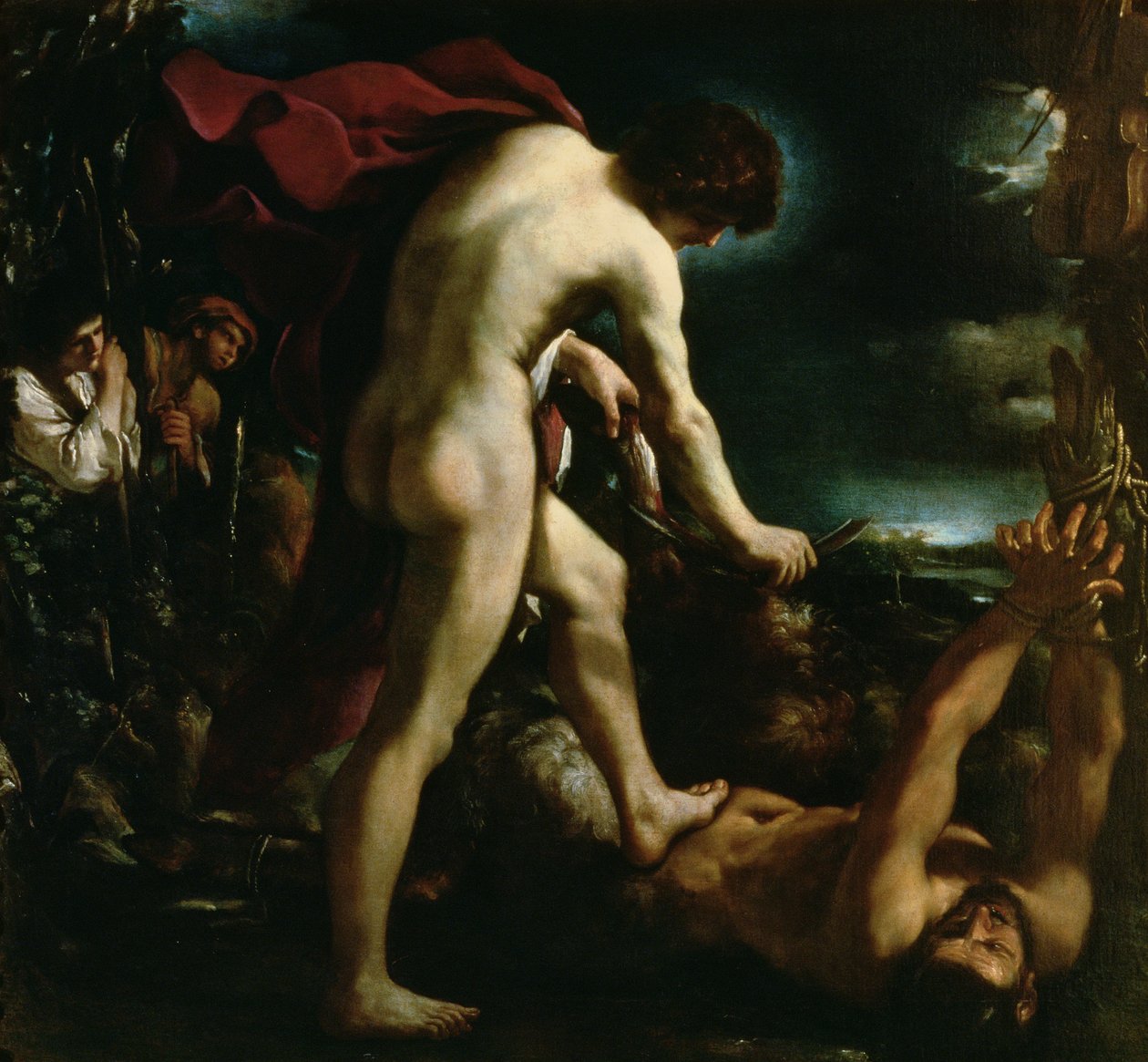阿波罗剥夺Marsyas，c.1618 作者 乔瓦尼·弗朗切斯科·巴尔比里（Il Guercino）