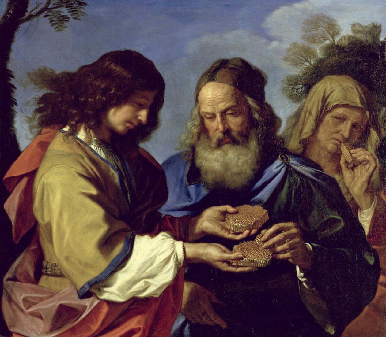 参孙为他的父母提供蜂巢 作者 乔瓦尼·弗朗切斯科·巴尔比里（Il Guercino）