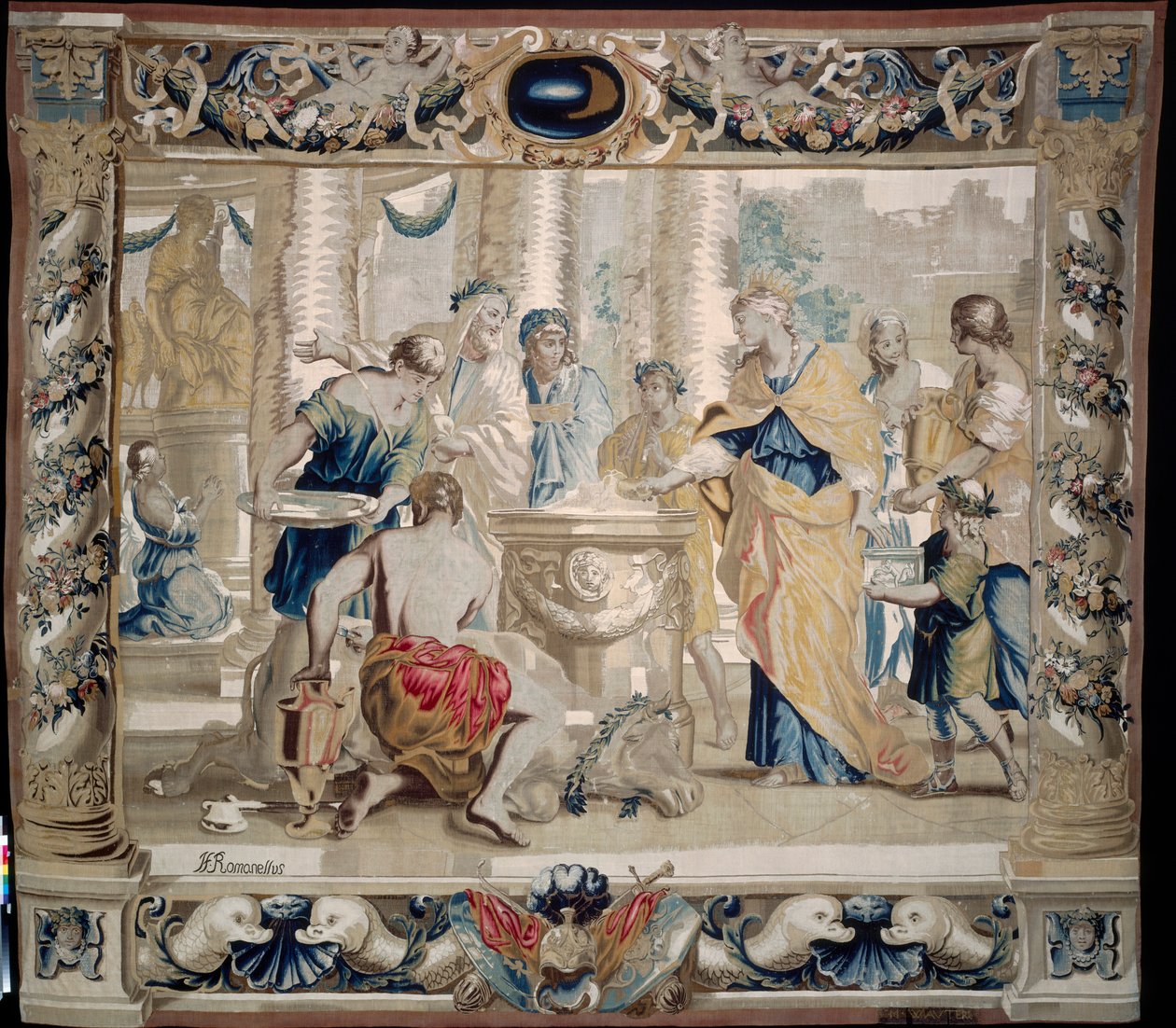 狄多（Dido）牺牲了婚姻女神朱诺（Juno），1679年。 作者 乔凡尼·弗朗切斯科·罗曼内利