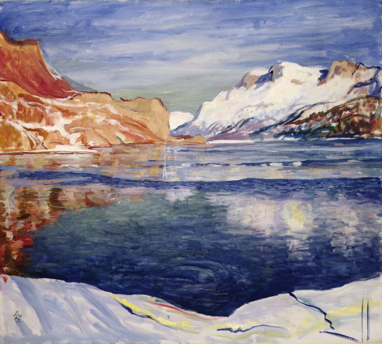 冰湖（Lago che gela），马洛亚 作者 乔瓦尼·贾科梅蒂