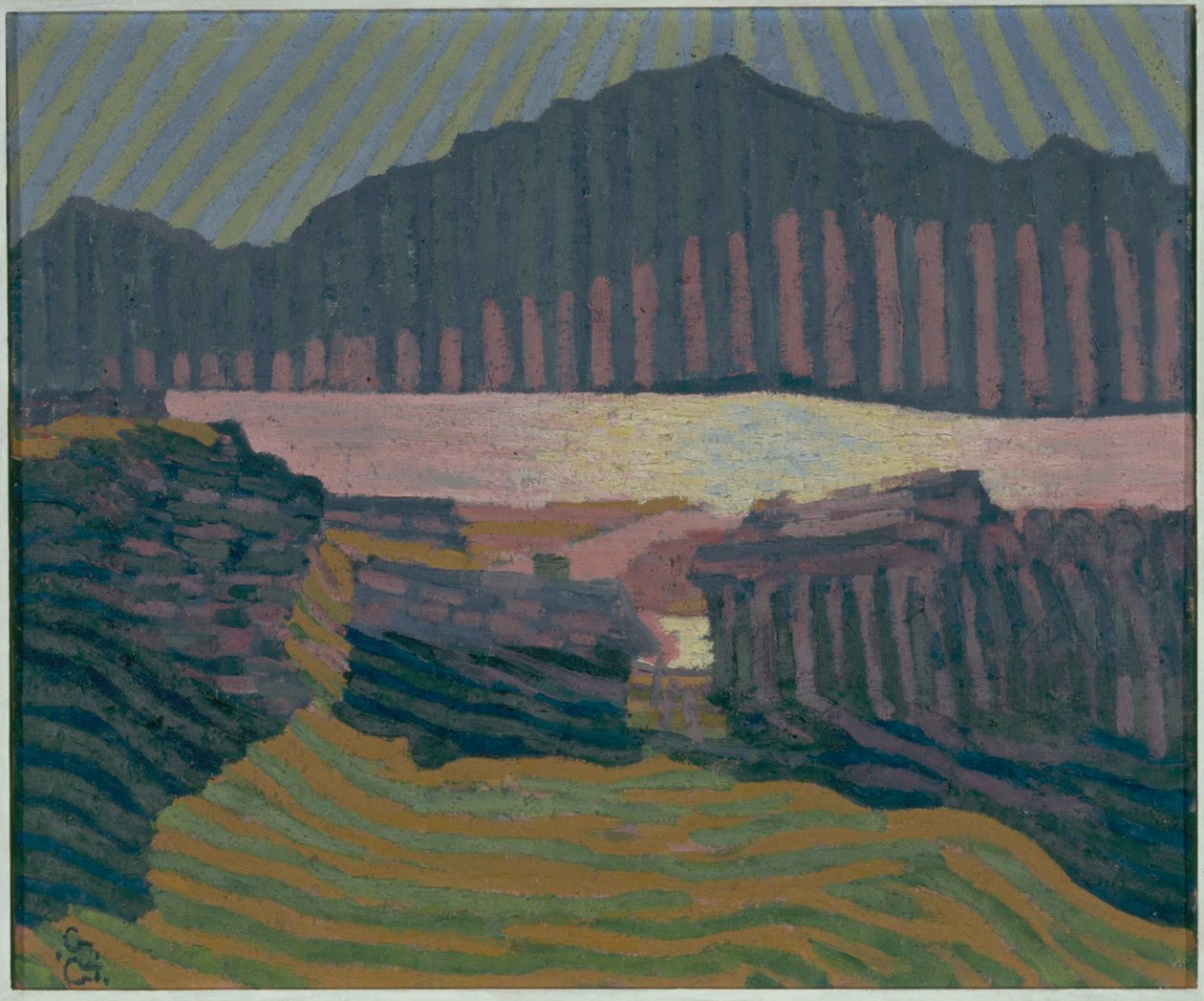 卡波拉戈的景色，约1907年。 作者 乔瓦尼·贾科梅蒂