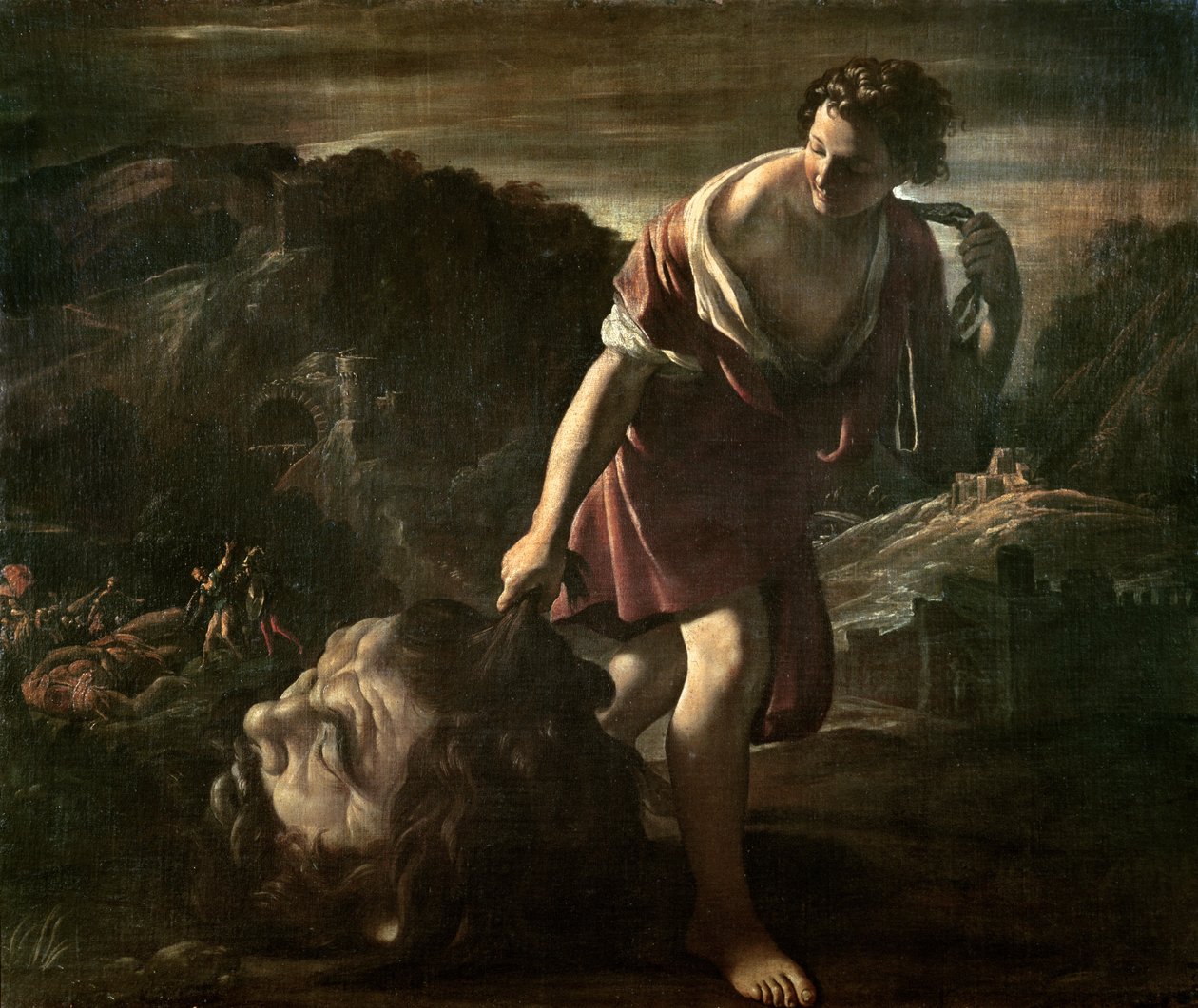 David Dragging Goliath的头 作者 乔凡尼·兰弗兰科（Giovanni Lanfranco）