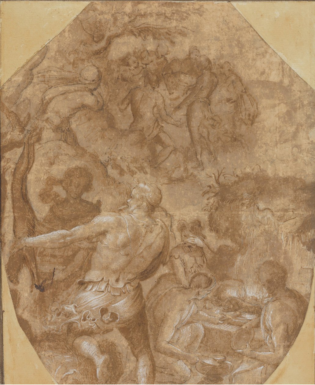 玻璃的发现，约1570-72年。 作者 乔凡尼·玛丽亚·巴特里（Giovanni Maria Butteri）