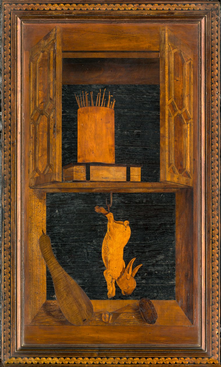 Lignaean Canonical 合唱团，由 Giovanni Maria Platina 镶嵌，1484 年，Superior Stall 作者 乔瓦尼·玛丽亚·普拉蒂纳