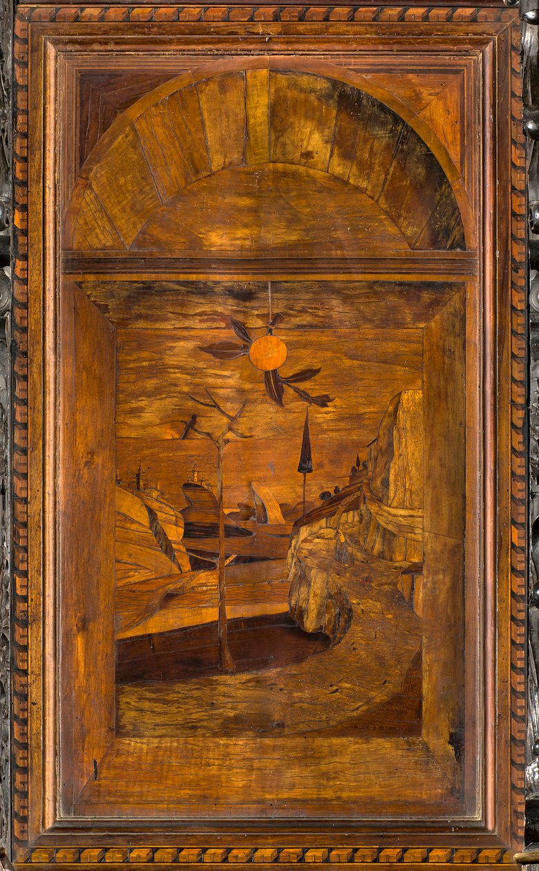 Lignaean Canonical Choir, Inlaid by Giovanni Maria Platina 1484, Superior Stall 作者 乔瓦尼·玛丽亚·普拉蒂纳