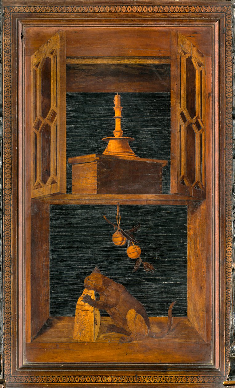 Lignaean Canonical Choir，由Giovanni Maria Platina 1484年镶嵌，高级档位 作者 乔瓦尼·玛丽亚·普拉蒂纳
