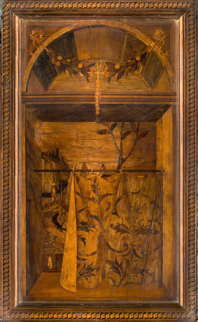 Lignaean Canonical Choir，由Giovanni Maria Platina 1484年镶嵌，高级档位 作者 乔瓦尼·玛丽亚·普拉蒂纳