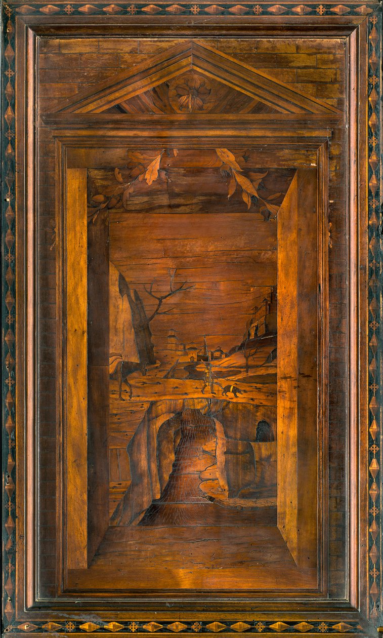 Lignaean Canonical Choir, Inlaid by Giovanni Maria Platina 1484, Superior Stall 作者 乔瓦尼·玛丽亚·普拉蒂纳